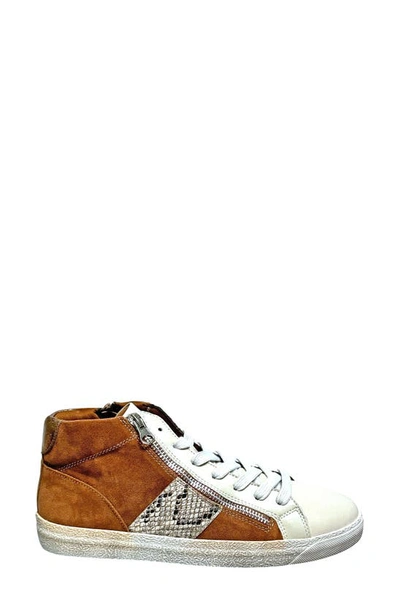 Ninety Union Bliss High Top Sneaker In Beige Multi