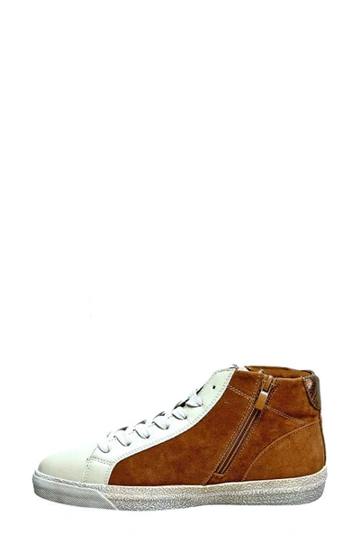 Ninety Union Bliss High Top Sneaker In Beige Multi