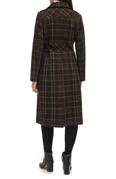 Kenneth Cole New York Plaid Trench Coat In Plaid
