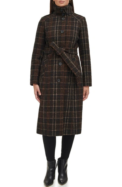 Kenneth Cole New York Plaid Trench Coat In Plaid