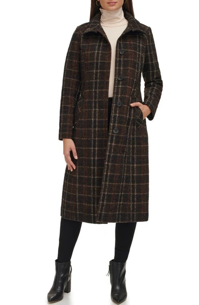 Kenneth Cole New York Plaid Trench Coat In Plaid