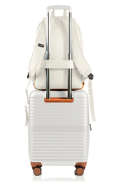 Shop Champs Water Resistant Nylon Backpack In Ivory