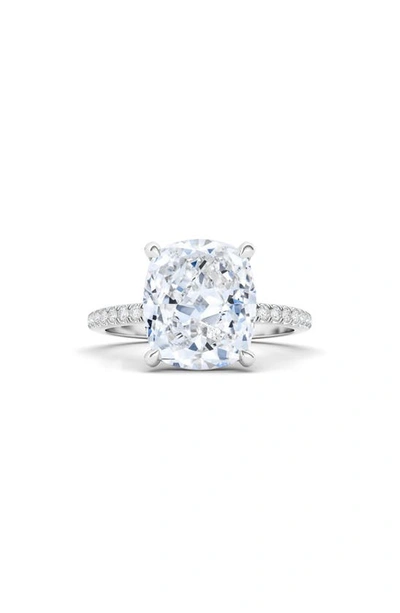 Shop Hautecarat 18k White Gold Cushion Cut Lab Created Diamond Engagement Ring