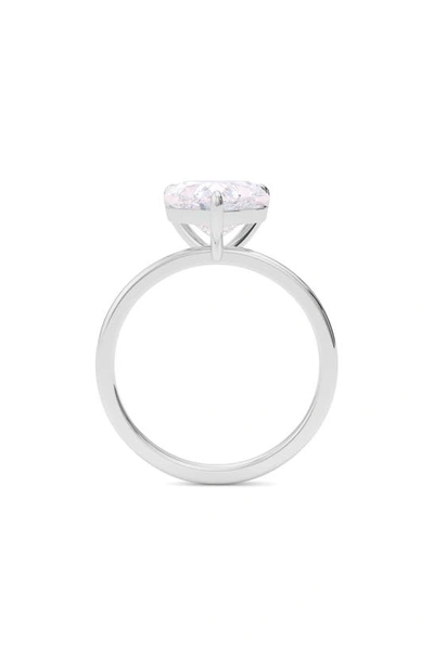 Hautecarat 18k White Gold Hear Cut Diamond Engagement Ring In 18k White Gold
