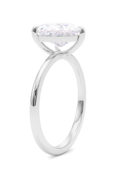 Hautecarat 18k White Gold Hear Cut Diamond Engagement Ring In 18k White Gold