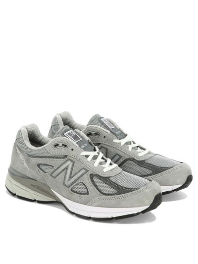 Shop New Balance "made In Usa 990v4 Core" Sneakers In Grey