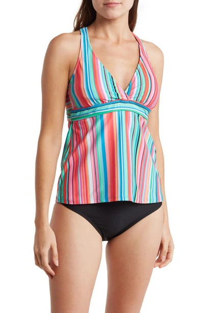 Shop Next By Athena Tavaru Sport Two-piece Tankini Swimsuit In Pink Multi