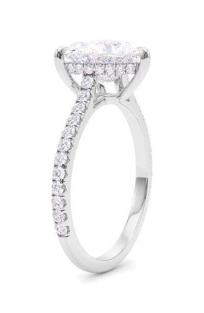 Hautecarat 18k White Gold Heart Cut Diamond Engagement Ring In 18k White Gold