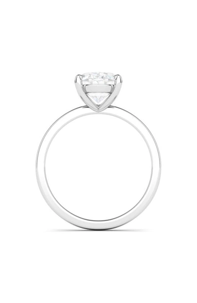 Shop Hautecarat 18k White Gold Oval Cut Lab Created Diamond Engagement Ring