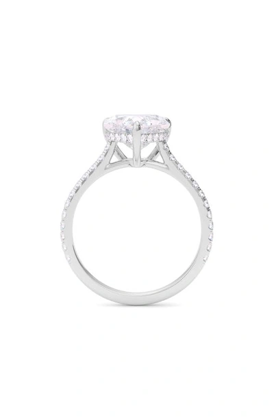 Hautecarat 18k White Gold Heart Cut Diamond Engagement Ring In 18k White Gold