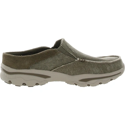 Shop Skechers Creston Backlot Mens Athleisure Relaxed Fit Slip-on Sneakers In Grey