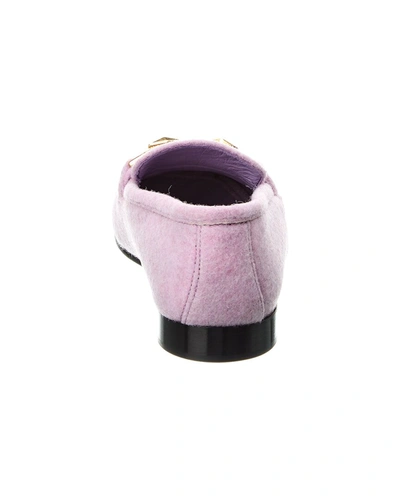Shop Jimmy Choo Diamond Tilda Flannel Loafer In Purple