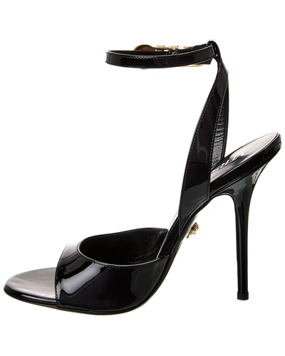 Shop Versace Safety Pin Leather Pump In Black