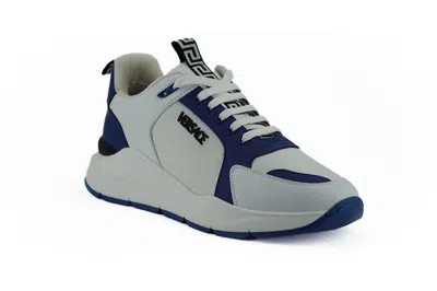Versace Calf Leather Men's Sneakers In Multi