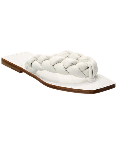 Shop Christian Louboutin Briotonga Leather Sandal In White
