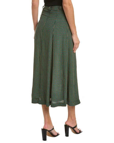 Shop Ganni Skirt In Green