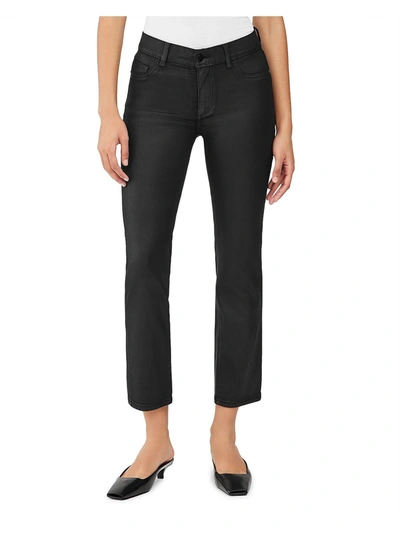 Shop Dl1961 Mara Womens Mid-rise Cropped Straight Leg Jeans In Black