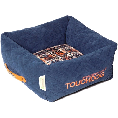 Shop Touchdog 'exquisite-wuff' Quilted Squared Designer Dog Bed In Multi