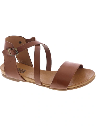 Shop Miz Mooz Aster Womens Leather Slip On Gladiator Sandals In Brown