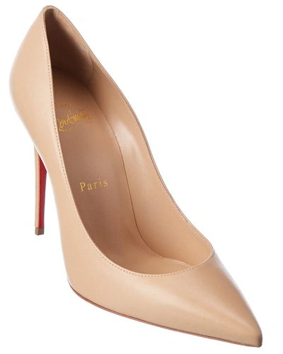 Shop Christian Louboutin Kate 100 Leather Pump In Brown