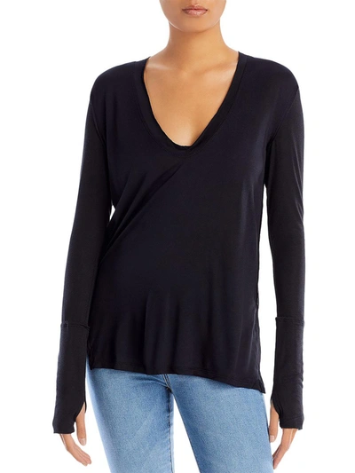 Shop We The Free Womens Viscose Breathable T-shirt In Black