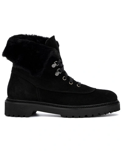 Shop Aquatalia Marly Weatherproof Suede Boot In Black