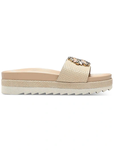 Shop Donald J Pliner Liams Womens Slip On Open Toe Slide Sandals In Multi