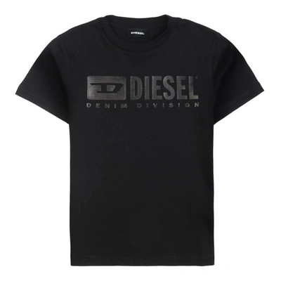 Shop Diesel Black Logo T-shirt