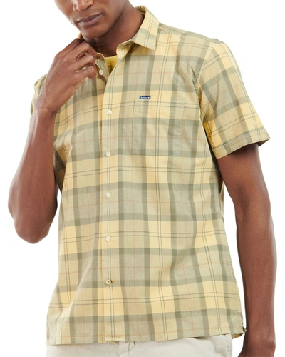 Shop Barbour Overdyed Shirt In Yellow