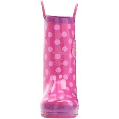 Shop Western Chief Flower Cutie Girls Polka Dot Rubber Rain Boots In Pink