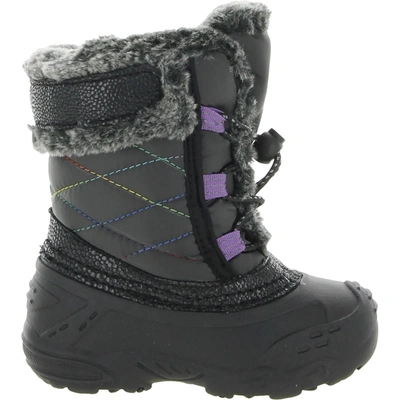 Shop Kamik Star 2 T Girls Cold Weather Faux Fur Lined Winter & Snow Boots In Multi
