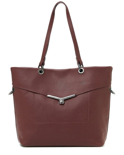 Shop Botkier Valentina Leather Tote In Red