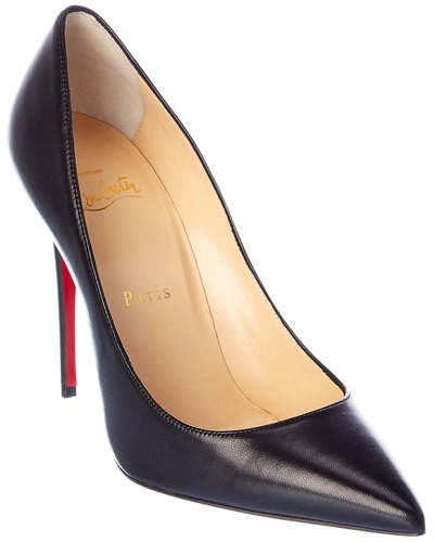 Shop Christian Louboutin Kate 100 Leather Pump In Black