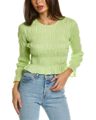 Shop Frame Ruched Top In Green