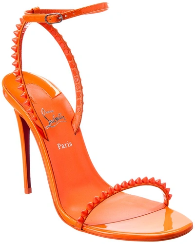 Shop Christian Louboutin So Me 100 Patent Sandal In Orange