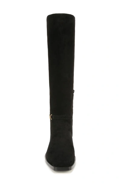 Shop Sam Edelman Clive Knee High Riding Boot In Black Suede