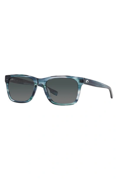 Costa Del Mar Tybee 55mm Gradient Polarized Rectangle Sunglasses In Grey Gradient