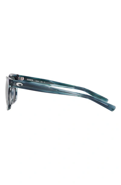 Costa Del Mar Tybee 55mm Gradient Polarized Rectangle Sunglasses In Grey Gradient