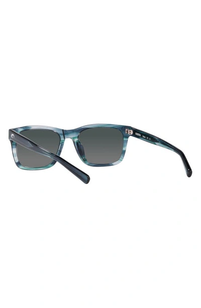 Costa Del Mar Tybee 55mm Gradient Polarized Rectangle Sunglasses In Grey Gradient