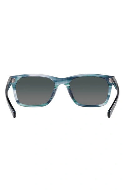 Costa Del Mar Tybee 55mm Gradient Polarized Rectangle Sunglasses In Grey Gradient