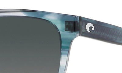 Costa Del Mar Tybee 55mm Gradient Polarized Rectangle Sunglasses In Grey Gradient