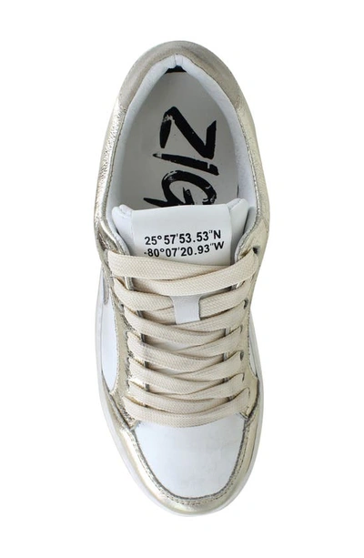 Ziginy Ruta Water Resistant Sneaker In Gold White