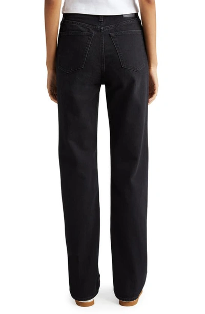 Totême Twisted Seam Denim Faded Black In Faded Black