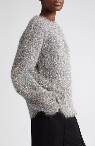 Shop Jil Sander Shimmer Mohair Blend Sweater In Multicolor