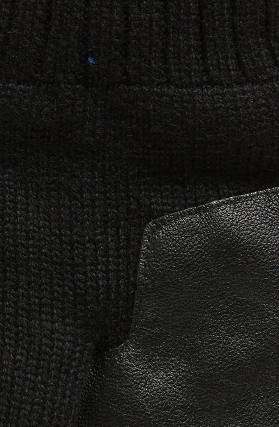 Shop Ugg (r) Fleece Lined Knit Gloves In Black