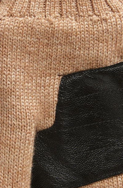 Shop Ugg (r) Fleece Lined Knit Gloves In Camel