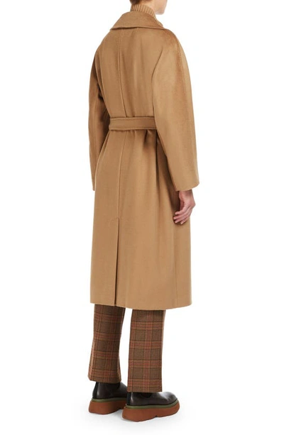 Shop Weekend Max Mara Resina Virgin Wool Coat In Camel