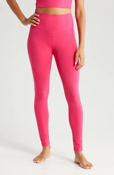 Studio Luxe High Waist Leggings In Pink Bright