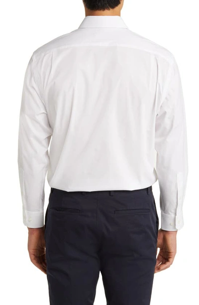 Shop Nordstrom Tech-smart Traditional Fit Cotton Blend Dress Shirt In White