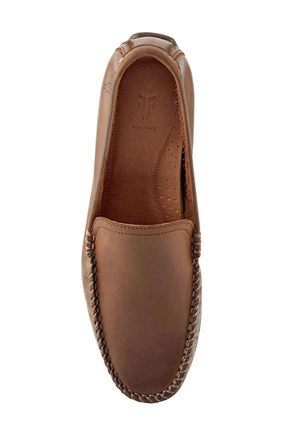 Shop Frye Lewis Venetian Driving Loafer In Tan